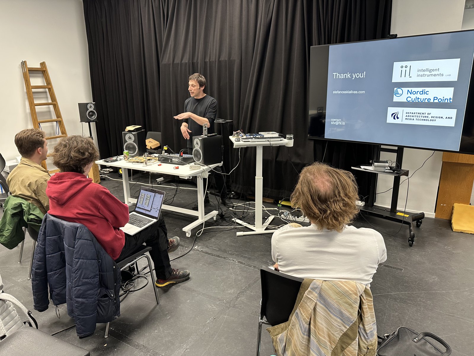 Workshop participants at Augmented Performance Lab, Copenhagen