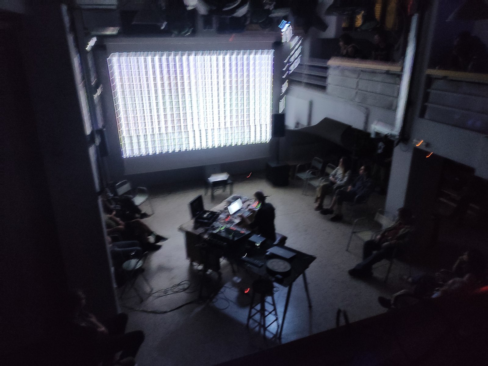 Wide view of the performance stage at KET, Athens