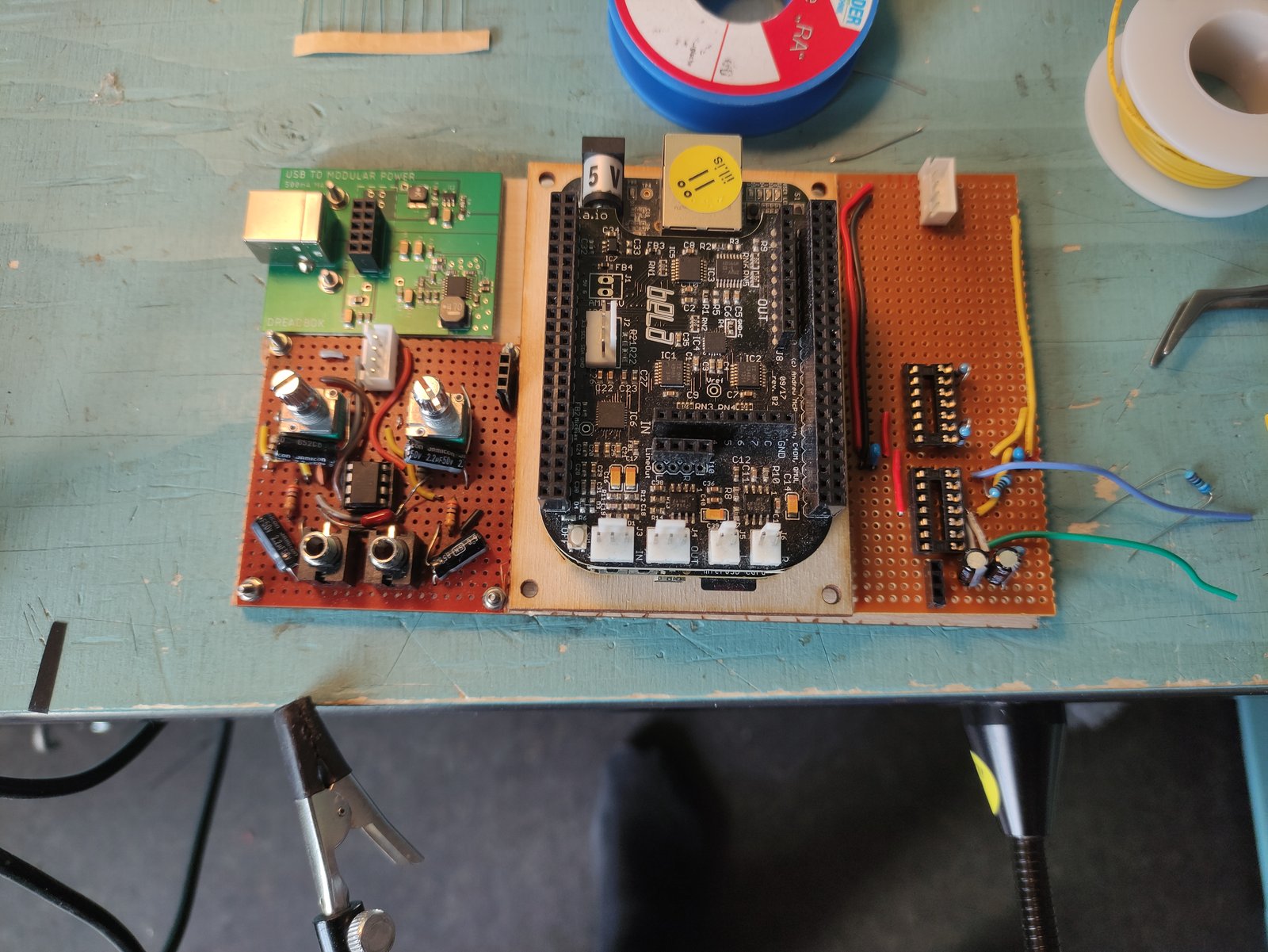 Circuit board with induction pickup